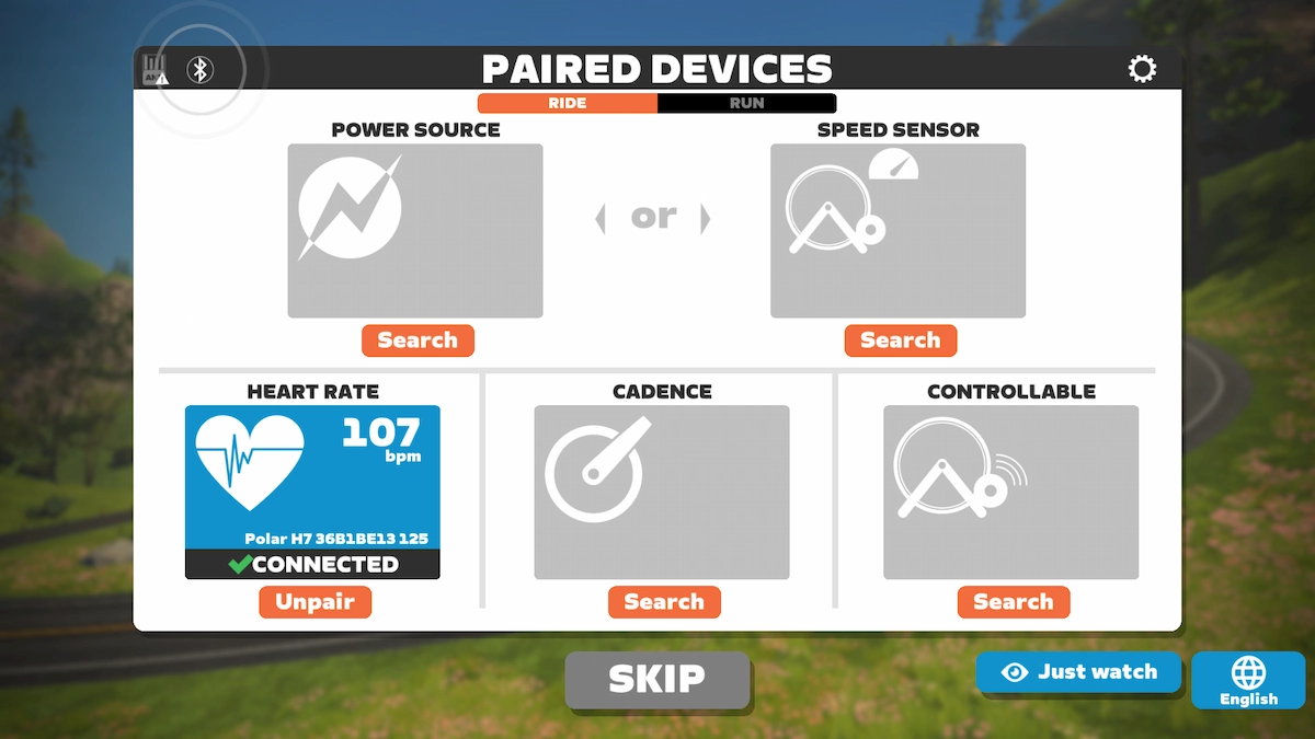 Zwift connect heart rate monitor